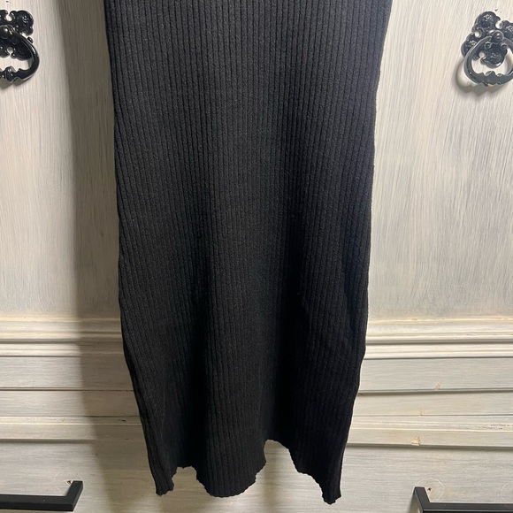 Revolve superdown Black Ribbed Off The Shoulder Mini Sweater Bodycon Dress - Picture 3 of 7